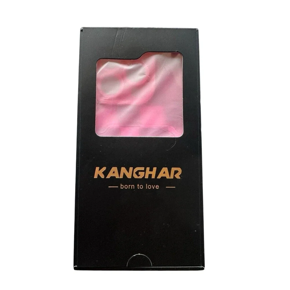 Kanghar Iphone 16 Pro Pink Checkered Case w/ Outside Credit Card Slot Holder